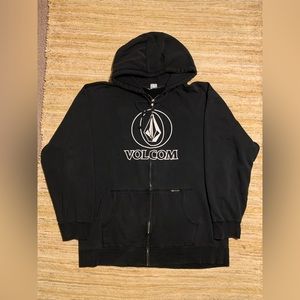 Y2k skate volcom hoodie XXL black